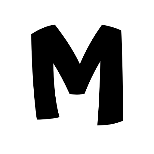 M-logo musta M valkoisella pohjalla